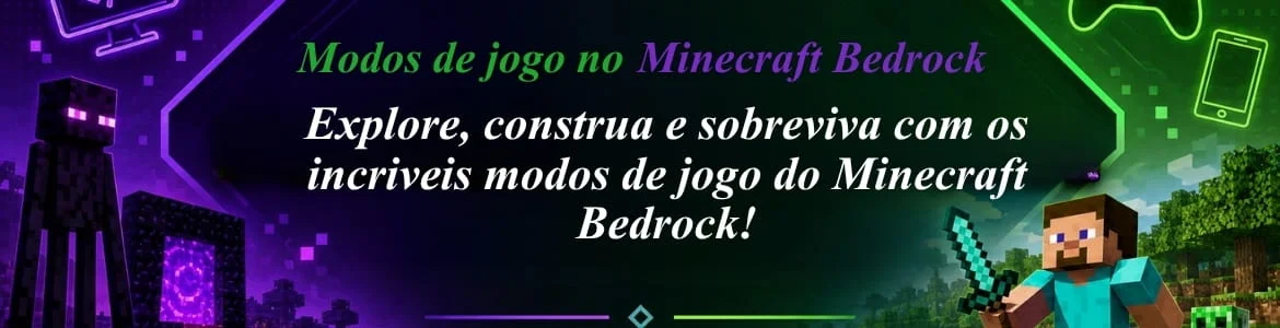 Modos de jogo no Minecraft Bedrock